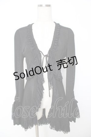 画像: OZZ ANGELO / ダブルデザインボレロ  黒 Y-25-11-22-121-OO-TO-SZ-ZY