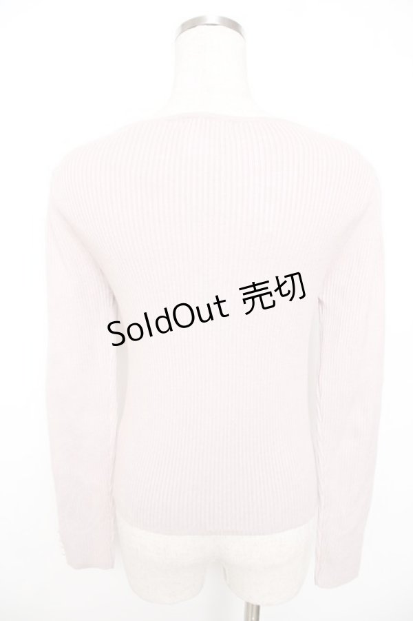 画像2: evelyn / リボン付きニット  ピンク Y-25-11-22-123-LO-TO-SZ-ZY (2)