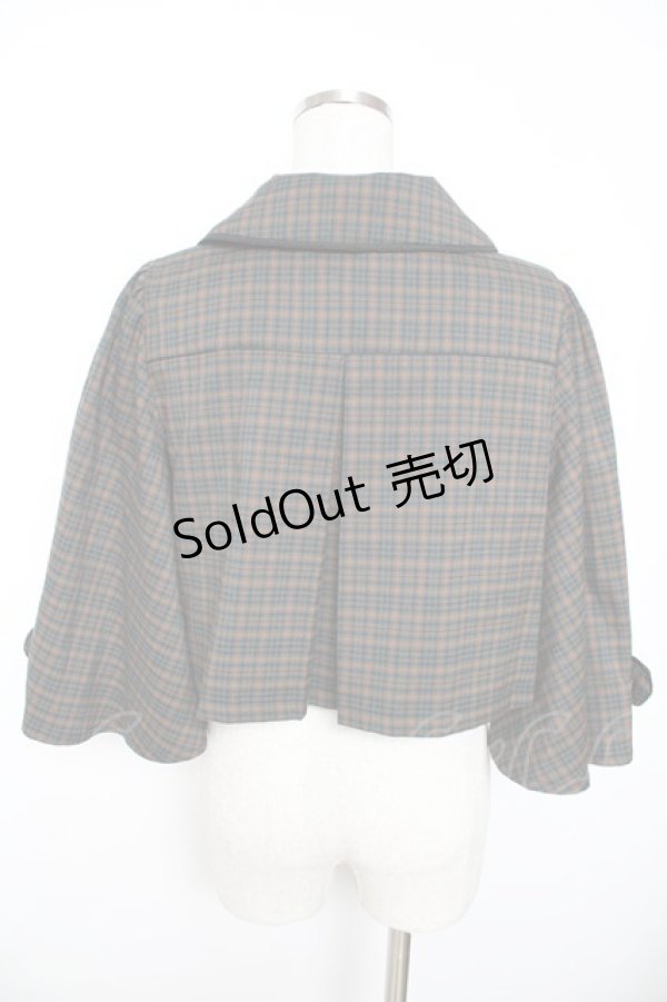 画像2: axes femme POETIQUE / ダブルボタンケープジャケット  グリーン Y-25-11-22-127-AX-JA-SZ-ZY (2)