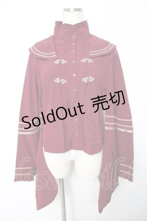 画像: Desoro Works / 琉球浪漫物語着物袖ぶらうす  ワイン Y-25-11-22-128-GO-BL-SZ-OS