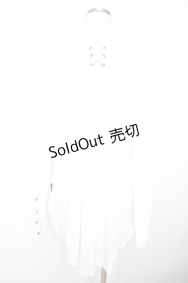 画像2: Ozz Croce / 刺繍入り燕尾ブラウス  白 Y-25-11-22-136-OO-BL-SZ-ZY (2)