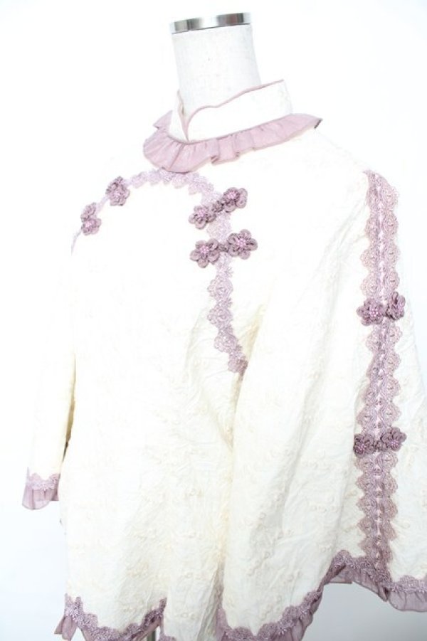 画像3: Hinana Queena / 菫の秘め事 チャイナ風姫袖トップス  オフ Y-25-11-22-137-LO-TO-SZ-ZY (3)