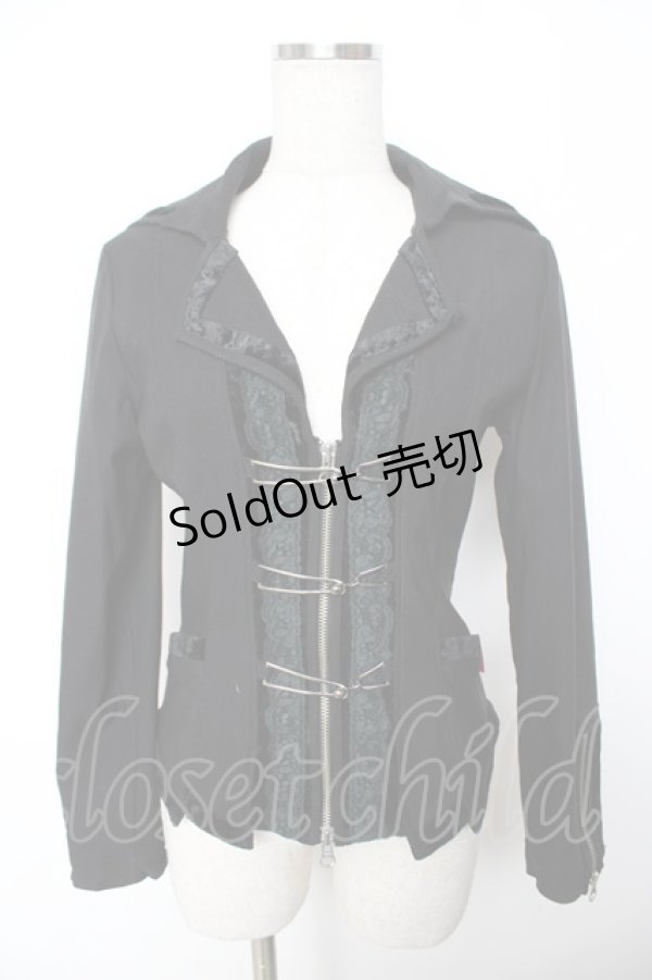 画像1: Ozz On / ナポレオンジャケット  黒 Y-25-11-22-138-OO-JA-SZ-OS (1)