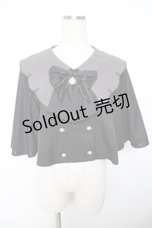 画像: Amavel / Magical Cosmic Cosmeticケープ風アウター  黒 Y-25-11-22-140-CA-JA-SZ-ZY