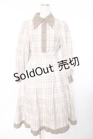 画像: axes femme / デリスショコラシャツワンピース F ベージュ Y-25-11-22-145-AX-OP-SZ-ZI