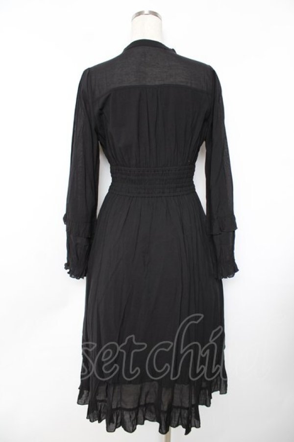 画像2: axes femme / フリルワンピース F 黒 Y-25-11-22-146-AX-OP-SZ-ZI (2)