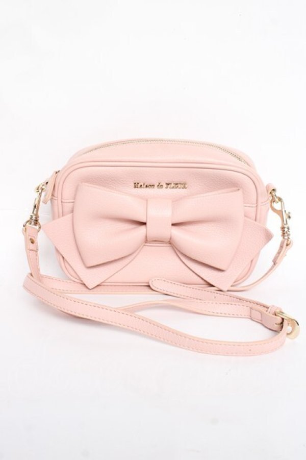 画像1: Maison de FLEUR / リボンショルダーバック  ピンク Y-25-11-22-023-LO-BG-SZ-ZY (1)