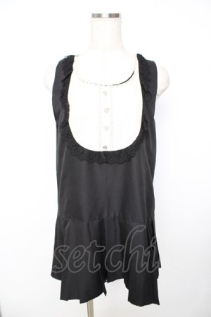 画像: axes femme / ローウエストブロッキングワンピース  黒 Y-25-11-22-163-AX-OP-SZ-ZY