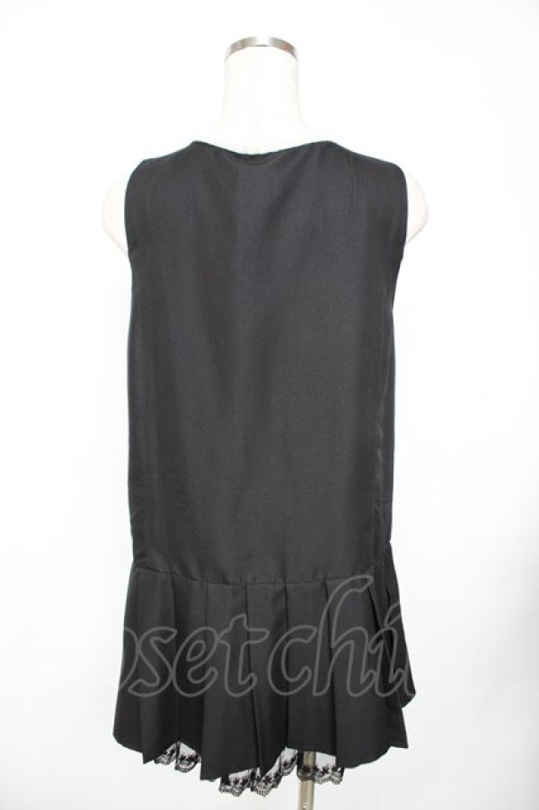 画像2: axes femme / ローウエストブロッキングワンピース  黒 Y-25-11-22-163-AX-OP-SZ-ZI (2)