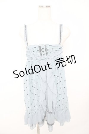 画像: axes femme / ドットレースチュニック M サックス Y-25-11-22-166-AX-OP-SZ-ZY