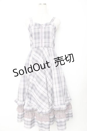 画像: axes femme / センタージップチェックジャンスカ  ラベンダー Y-25-11-22-180-AX-OP-SZ-ZY