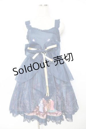 画像: Doll Paradise / 猫灯篭祭ワンピース 1 紺 Y-25-11-22-186-LO-OP-SZ-ZY