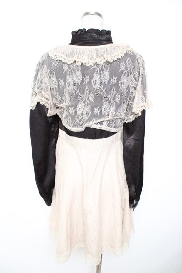 画像2: Bubbles / レース切替ワンピース  黒 Y-25-11-22-188-CA-OP-SZ-ZY (2)