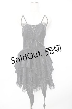 画像: DARK IN LOVE / gothic princess frilly dress ワンピース  黒 Y-25-11-22-189-PU-OP-SZ-ZY