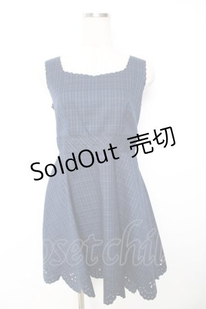 画像: Secret Honey / スカラップワンピース 2 紺 Y-25-11-22-196-CA-OP-SZ-ZI