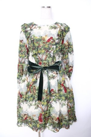 画像: Jane Marple / To the forestのフラッフィードレス  グリーン Y-25-11-22-198-JM-OP-SZ-ZY