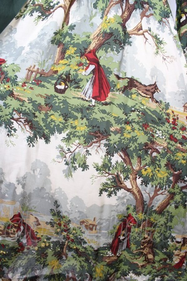 画像3: Jane Marple / To the forestのフラッフィードレス  グリーン Y-25-11-22-198-JM-OP-SZ-ZY (3)