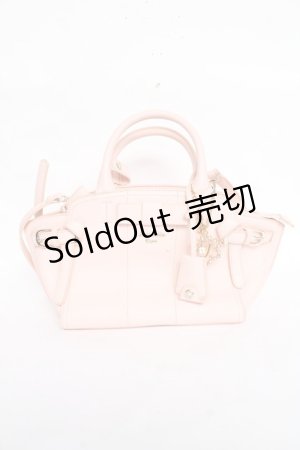 画像: SAMANTHAVEGA / サイドリボンハンドバッグ  ピンク Y-25-11-22-026-LO-BG-SZ-ZY
