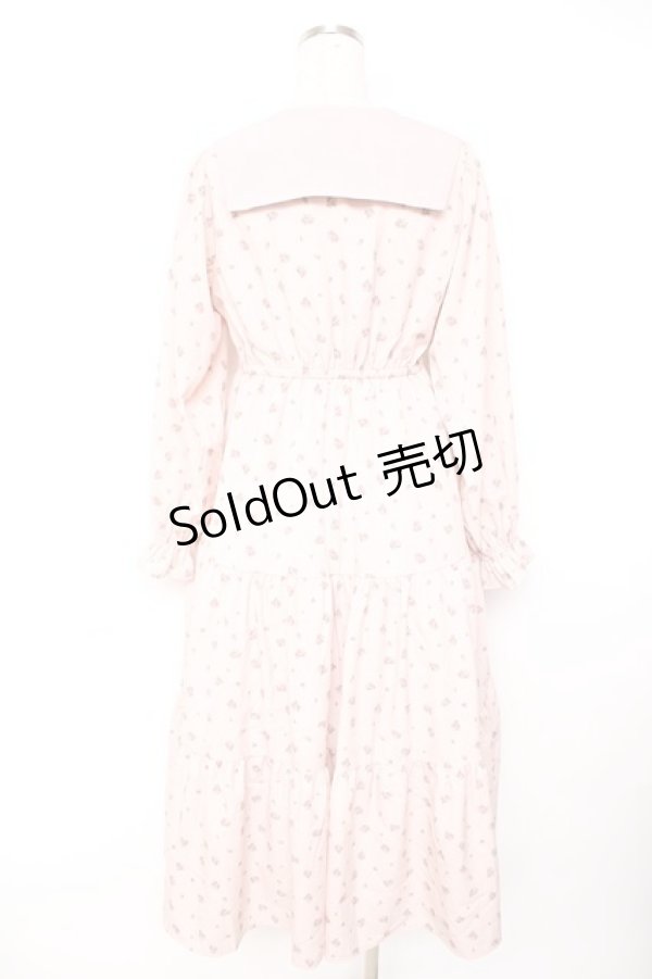 画像2: m petit by misako / TT*AOKハナセーラーOP S 中桃 Y-25-11-22-203-LO-OP-SZ-ZY (2)