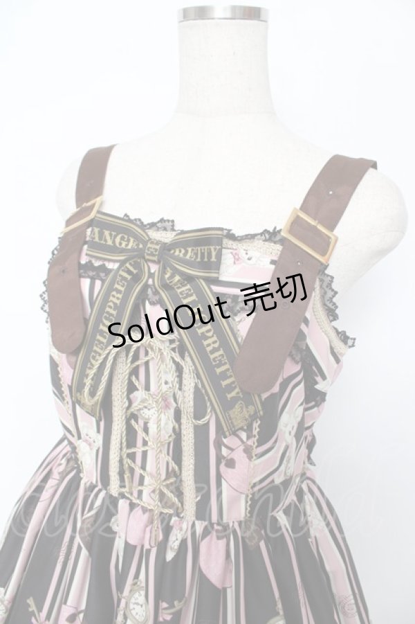 画像3: Angelic Pretty / Travelくまちゃんベルトジャンパースカート  黒 Y-25-11-22-209-AP-OP-SZ-ZS (3)