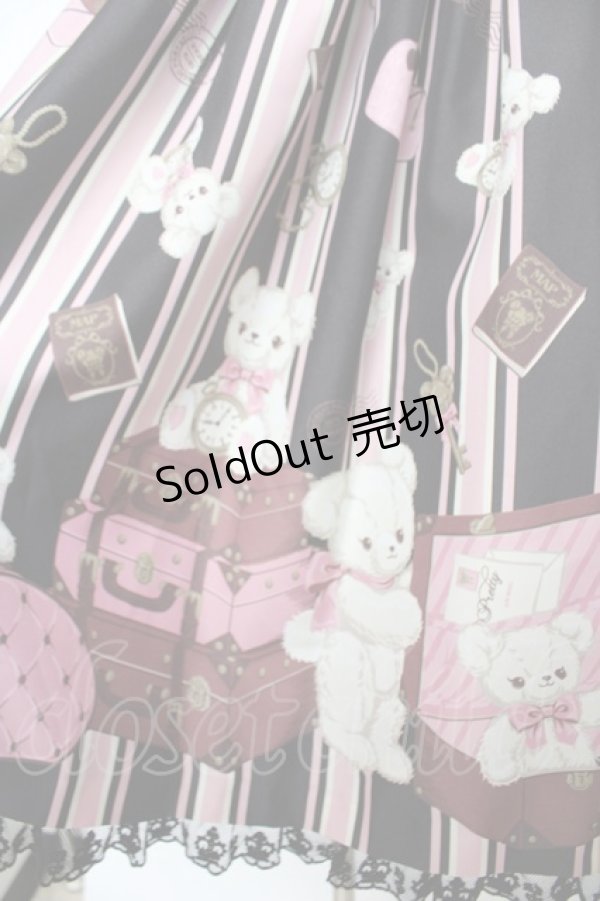 画像4: Angelic Pretty / Travelくまちゃんベルトジャンパースカート  黒 Y-25-11-22-209-AP-OP-SZ-ZS (4)