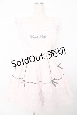 画像: Angelic Pretty / Heart胸あて付スカート  ピンク Y-25-11-22-210-AP-SK-SZ-ZY