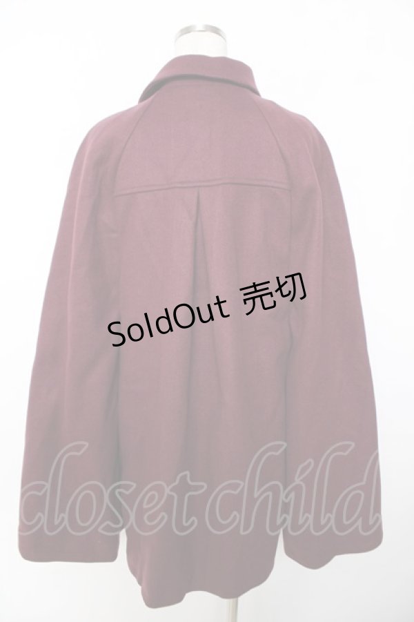 画像2: axes femme / 連釦ケープコート F パープル Y-25-11-22-214-AX-CO-SZ-ZY (2)