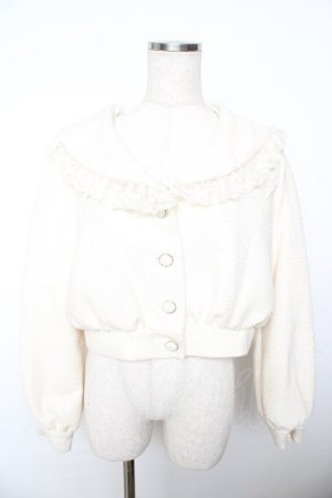 画像: axes femme POETIQUE / ビッグ襟ガーリーブルゾン M 生成り Y-25-11-22-221-AX-JA-SZ-ZY