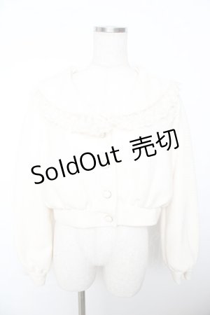 画像: axes femme POETIQUE / ビッグ襟ガーリーブルゾン M 生成り Y-25-11-22-221-AX-JA-SZ-ZY