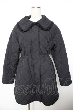 画像: evelyn / キルティングコート  黒 Y-25-11-22-222-LO-CO-SZ-ZY