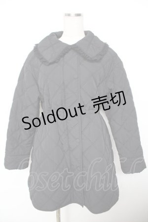 画像: evelyn / キルティングコート  黒 Y-25-11-22-222-LO-CO-SZ-ZY