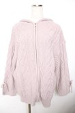 画像1: evelyn / ニットパーカー  ピンク Y-25-11-22-224-LO-TO-SZ-ZY (1)