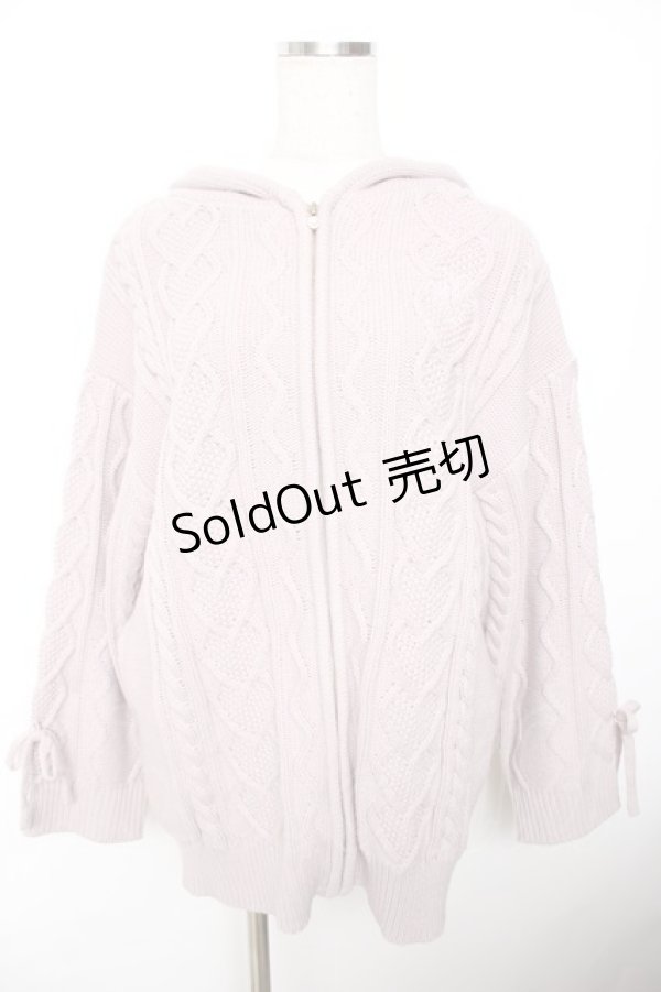 画像1: evelyn / ニットパーカー  ピンク Y-25-11-22-224-LO-TO-SZ-ZY (1)