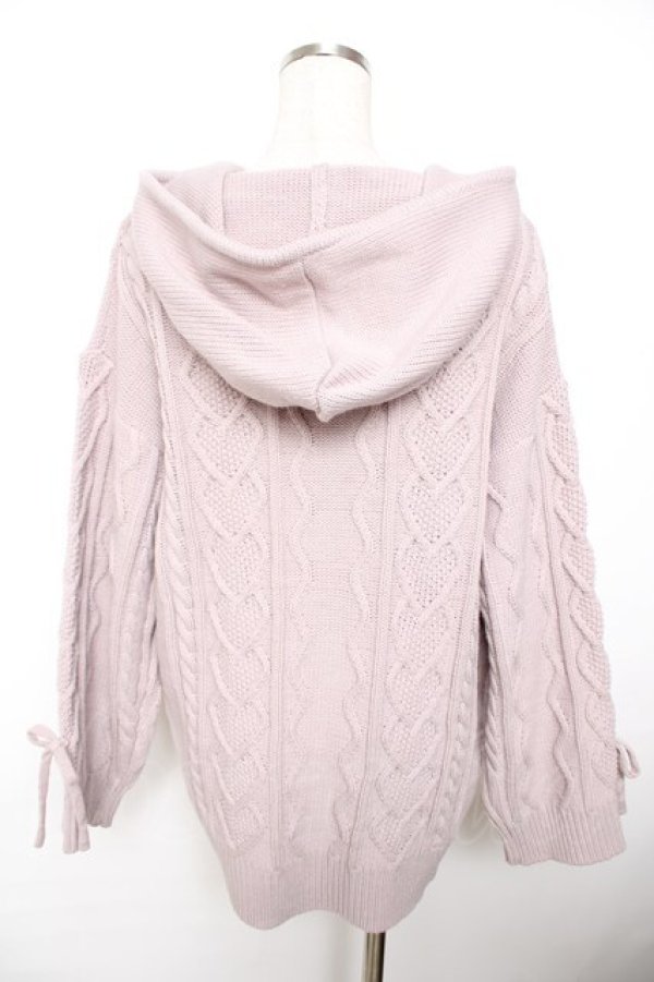 画像2: evelyn / ニットパーカー  ピンク Y-25-11-22-224-LO-TO-SZ-ZY (2)