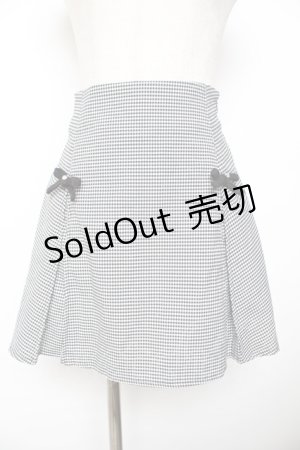 画像: evelyn / リボン台形スカパン  黒 Y-25-11-22-229-LO-PA-SZ-ZY