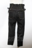 画像2: axes femme POETIQUE / ハイウエストレースアップパンツ S 黒 Y-25-11-22-230-AX-PA-SZ-ZI (2)