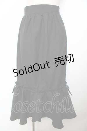 画像: couture BY ROJITA / サイドリボンキツイードマーメイドスカート F 黒 Y-25-11-22-235-LO-SK-SZ-ZS