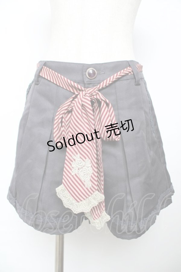 画像1: axes femme / プリーツキュロット M チャコール Y-25-11-22-241-AX-PA-SZ-ZY (1)