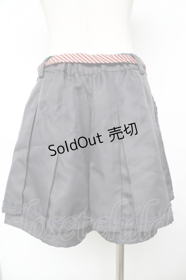 画像2: axes femme / プリーツキュロット M チャコール Y-25-11-22-241-AX-PA-SZ-ZY (2)