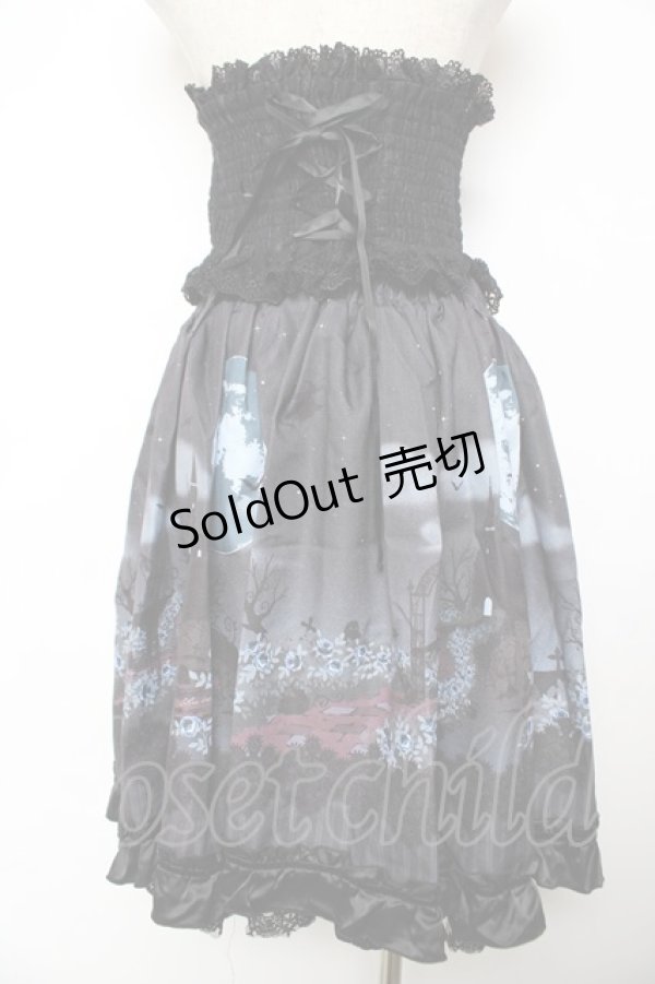 画像2: axes femme kawaii / トリックナイトスカート M 黒 Y-25-11-22-250-AX-SK-SZ-ZI (2)