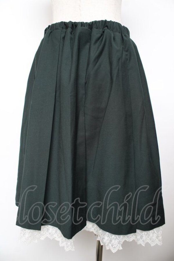 画像2: axes femme / プリーツミドルスカート M グリーン Y-25-11-22-252-AX-SK-SZ-ZI (2)