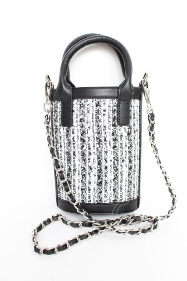 画像3: evelyn / ツイードショルダーバック  黒 Y-25-11-22-029-LO-BG-SZ-ZY (3)