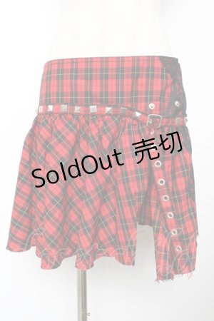 画像: ALGONQUINS / フラップ付きチェックスカート   Y-25-11-22-259-AL-SK-SZ-ZI