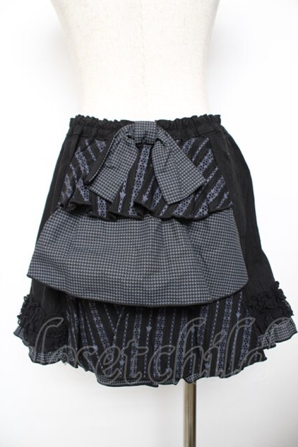 画像2: HONEY / 後ろバッスルバタフライ刺繍スカート  黒 Y-25-11-22-261-HN-SK-SZ-ZY (2)