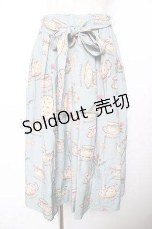 画像: Jane Marple / Tea for twoドレススカート  ブルーグレー Y-25-11-22-268-JM-SK-SZ-ZI