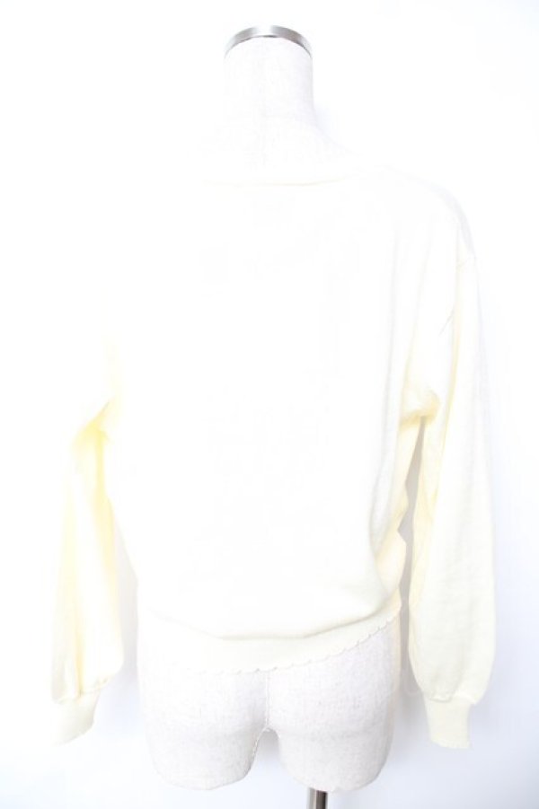 画像2: F&A / シアーフラワー釦UVカットニットカーディガン F アイボリー Y-25-11-24-041-LO-TO-SZ-ZY (2)