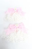 画像1: Angelic Pretty / ギンガムチェックRibbonレースカフス  ピンク Y-25-11-24-006-AP-ZA-SZ-ZS (1)