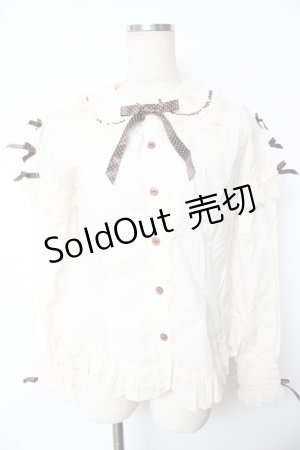 画像: Angelic Pretty / Dot Ribbon 付け袖ブラウス  アイボリー Y-25-11-24-046-AP-BL-SZ-ZS