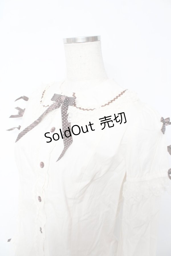 画像3: Angelic Pretty / Dot Ribbon 付け袖ブラウス  アイボリー Y-25-11-24-046-AP-BL-SZ-ZS (3)