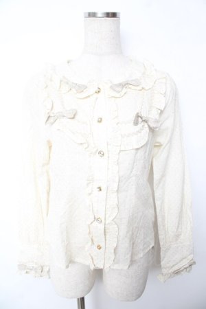 画像: BABY, THE STARS SHINE BRIGHT / キラキラブラウス  生成り Y-25-11-24-047-BA-BL-SZ-ZY